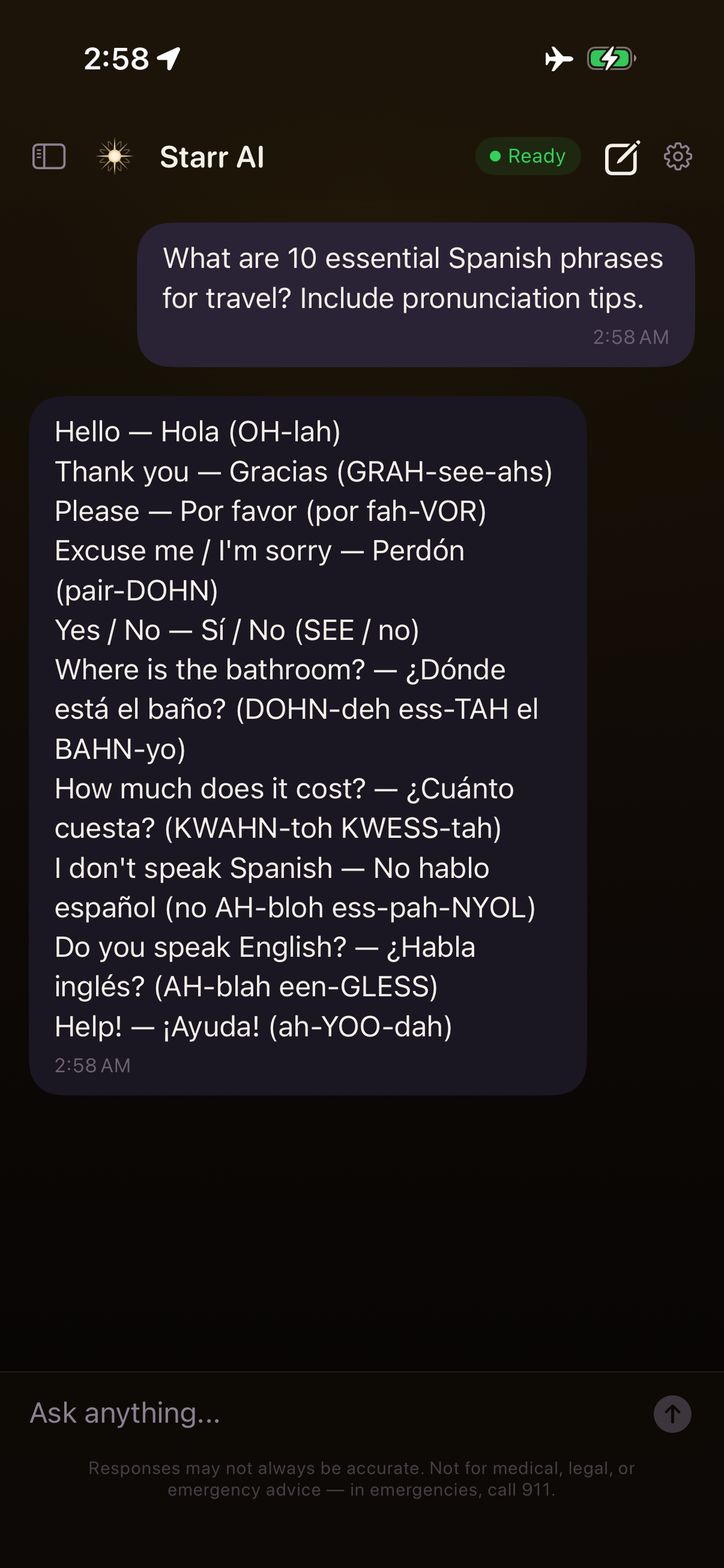 Essential Spanish travel phrases — grounded in verified sources