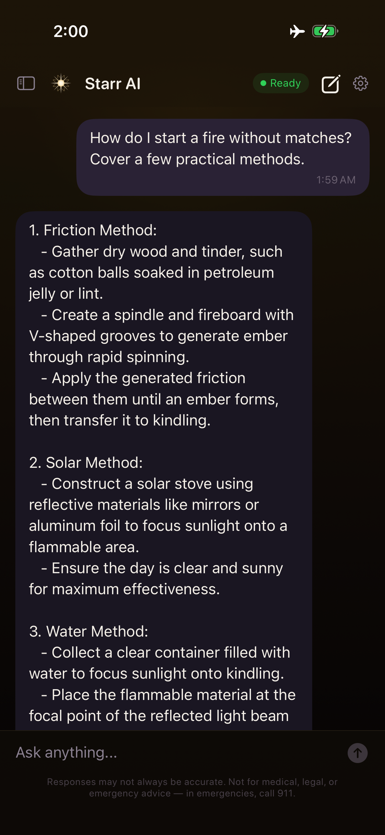 How to start a fire without matches — practical methods