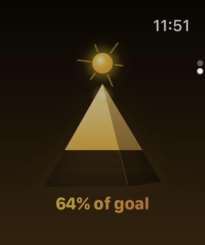 Sun Light pyramid on Apple Watch